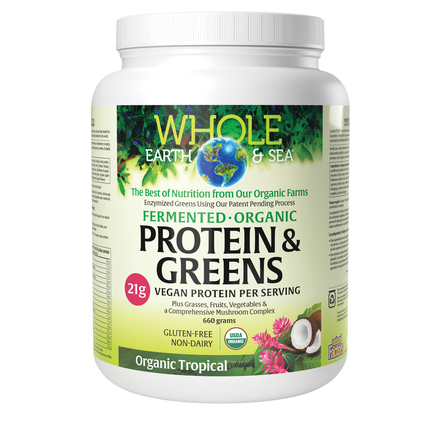 Whole Earth and Sea Protein and Greens Tropical 660g