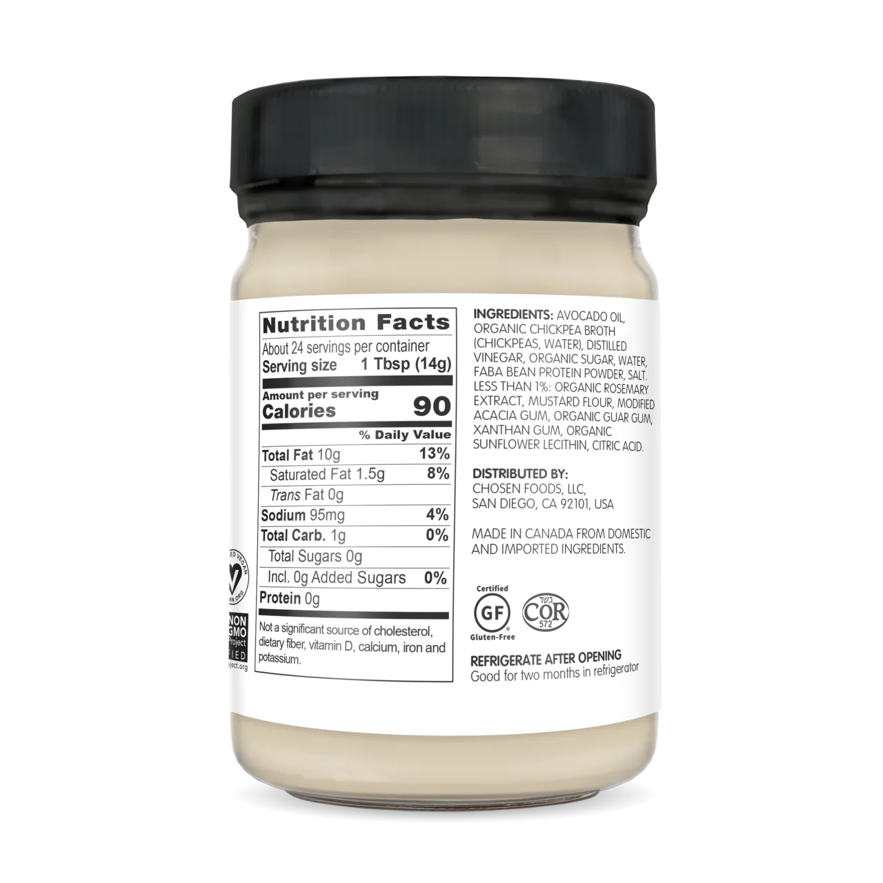 Chosen Foods Vegan Avocado Oil Mayo 355ml