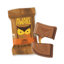 Load image into Gallery viewer, Awake Chocolate Caramel Milk Chocolate Singles 13.5g