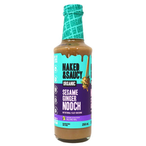 Naked &amp; Saucy Organic Nooch Sesame Ginger 250ml