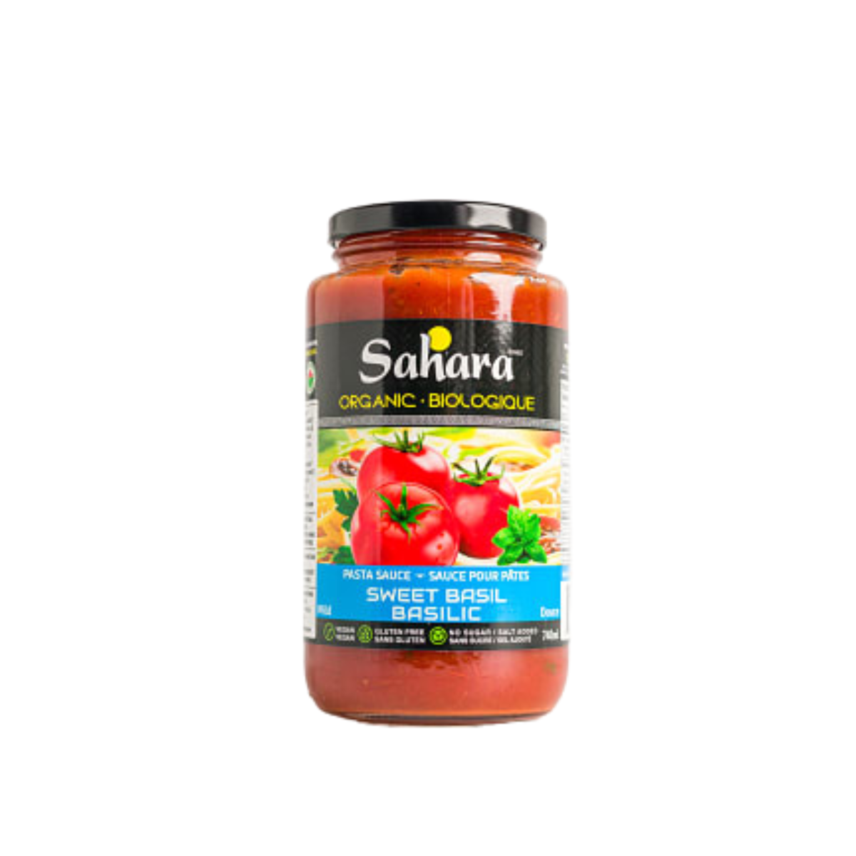 Sahara Organic Basil Pasta Sauce No Salt Sugar Added 740ml