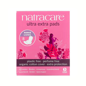 Natracare Ultra Pads w Wings Long 10 count