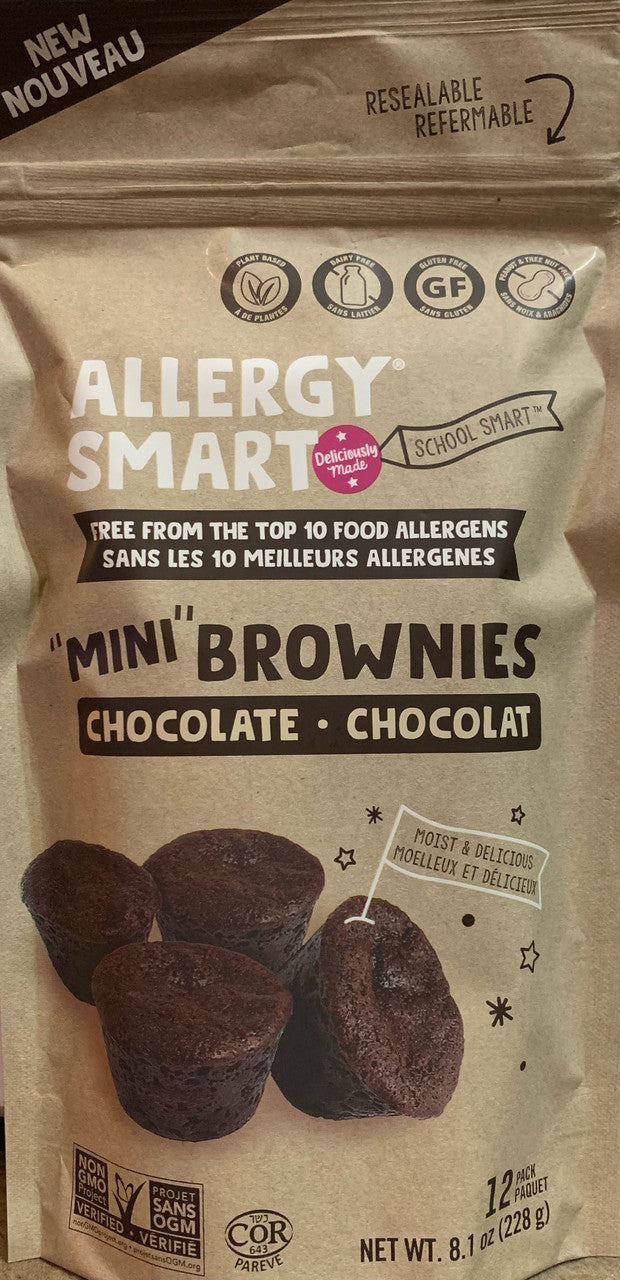 Allergy Smart Mini Brownies Chocolate 228g