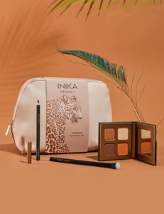 Inika Cheetah Eyeshadow Kit and Travel Gift Set Valued at $170