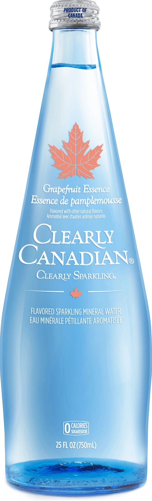 Clearly Canadian Sparkling Water Grapefruit Essence 750ml