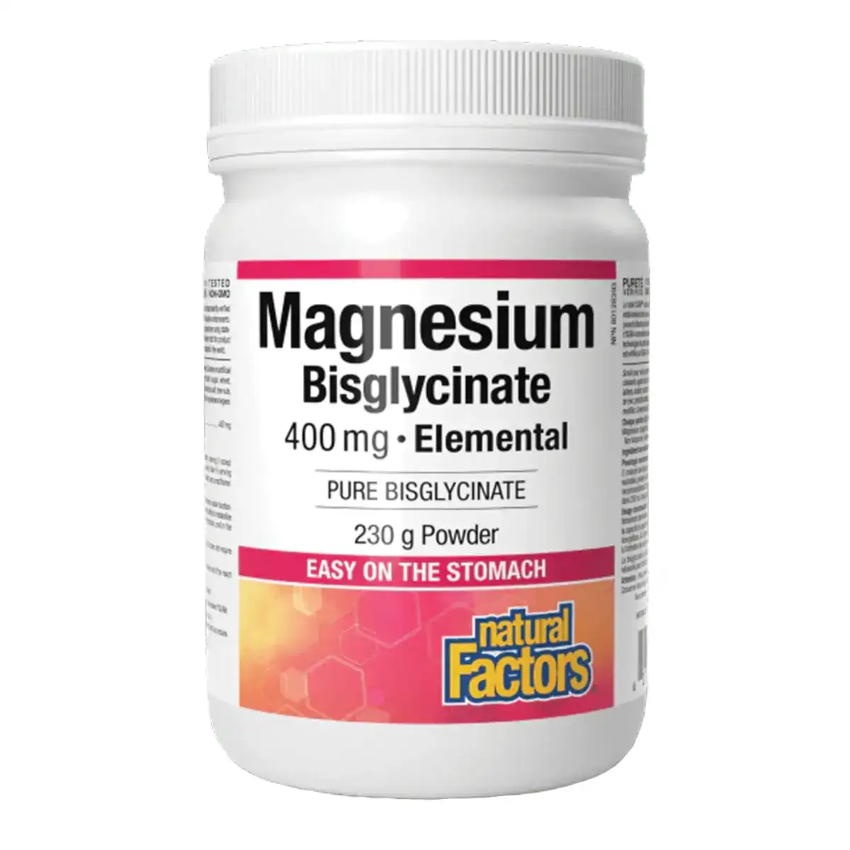 Natural Factors Magnesium Bisglycinate 400mg 230g Powder