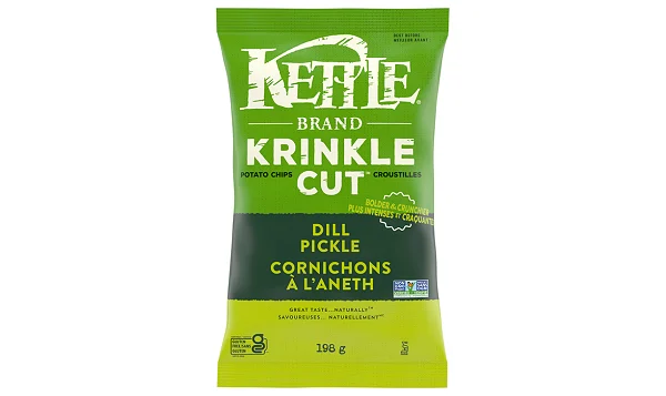 Kettle Dill Pickle Krinkle Cut Chips 198g