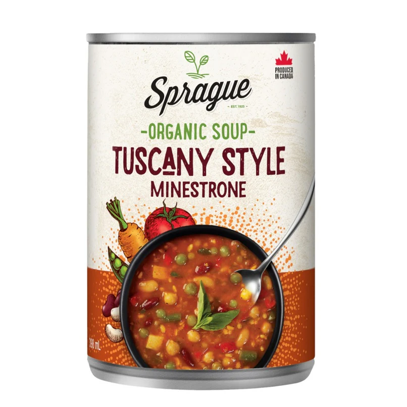 Sprague Organic Tuscan Style Minestrone Soup 398ml