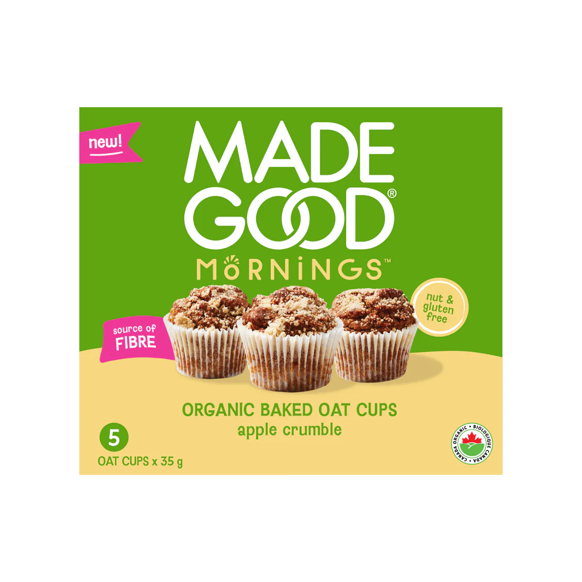 Made Good Mornings Oat Cups Apple Crumble 175g