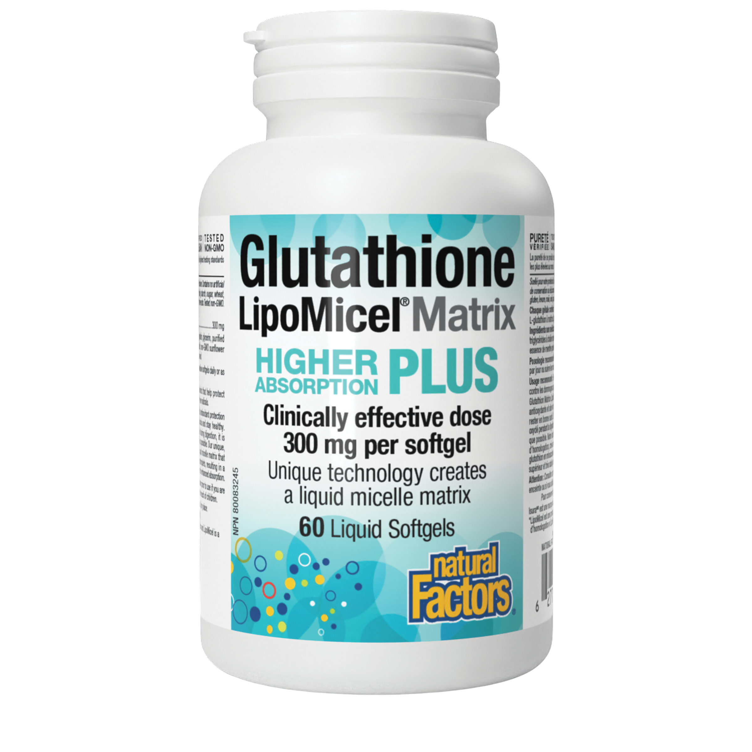 Natural Factors Glutathione LipoMicel Matrix 300mg 60 Liquid Softgels – The  Root Cellar PEI