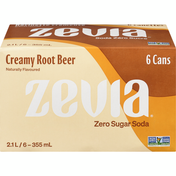 Zevia Creamy Root Beer 355ml 6pk