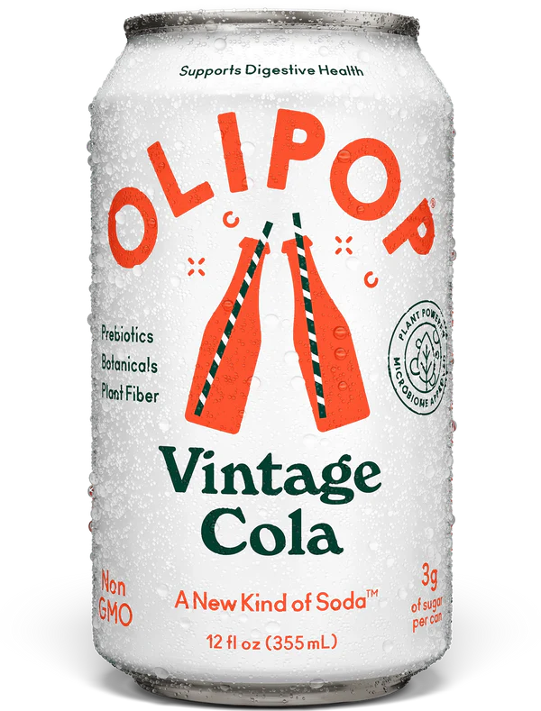 Olipop Vintage Cola Prebiotic Soda 355ml