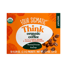 Load image into Gallery viewer, Four Sigmatic Think Coffee with Lion's Mane and Chaga 10 Sachets