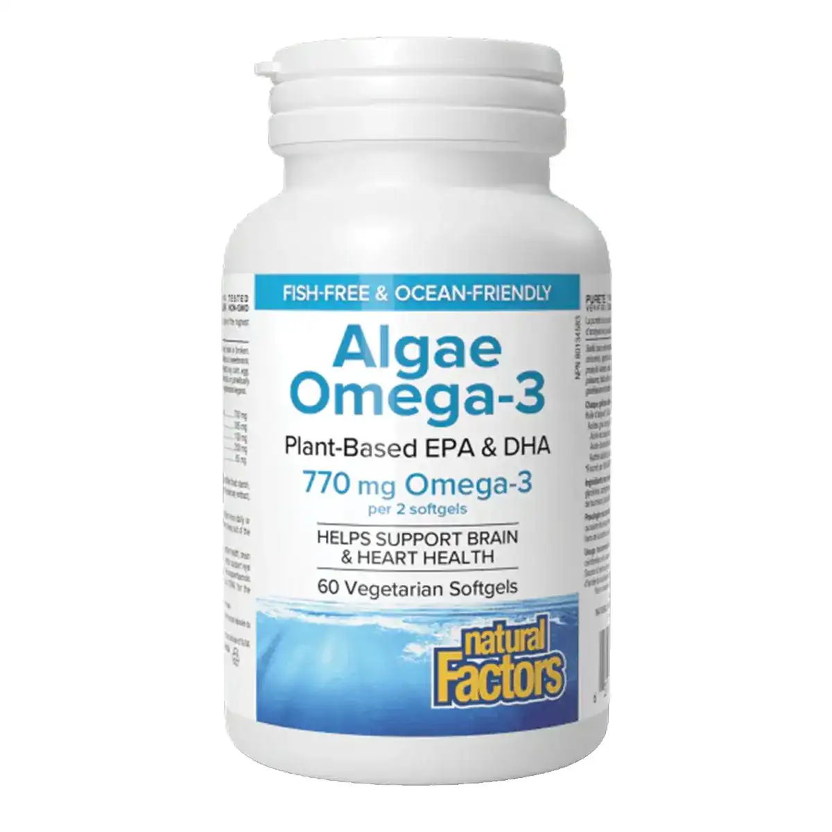 Natural Factors Algae Omega-3 60 vegetarian softgels