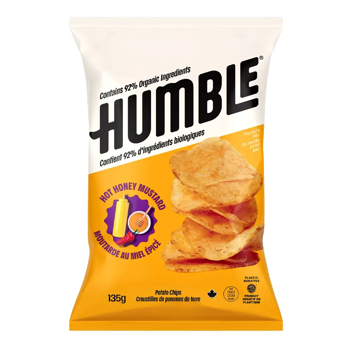 Humble Potato Company Honey Mustard Chips 135g