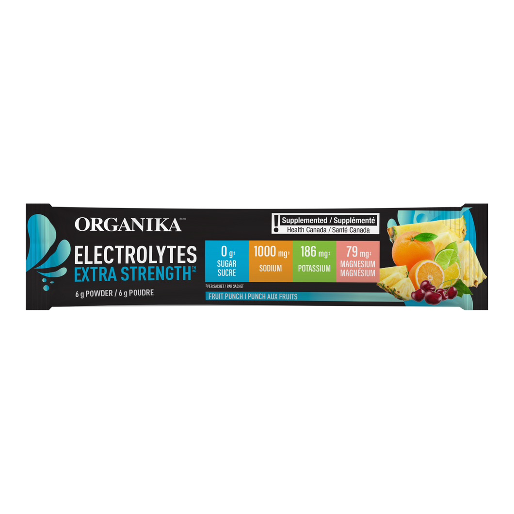 Organika Extra Strength Electrolytes Fruit Punch 6g