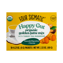 Load image into Gallery viewer, Four Sigmatic Happy Gut Golden Latte with Turkey Tail 10 Sachets
