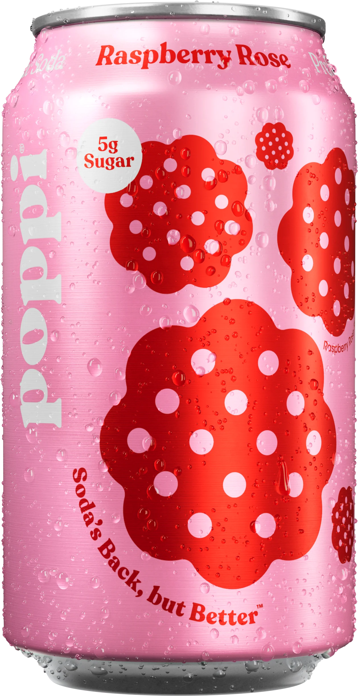 Poppi Soda Raspberry Rose 355ml