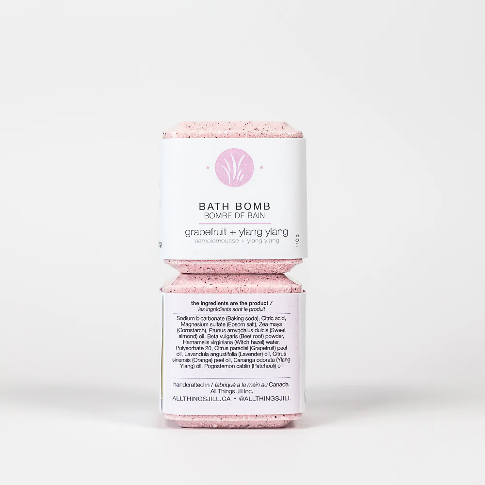 All Things Jill Grapefruit Ylang Bath Bomb 105g