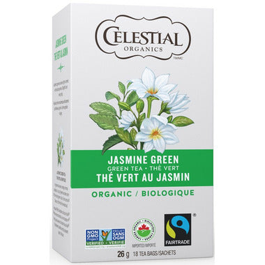 Celestial Organics Jasmine Green Tea 18tbgs