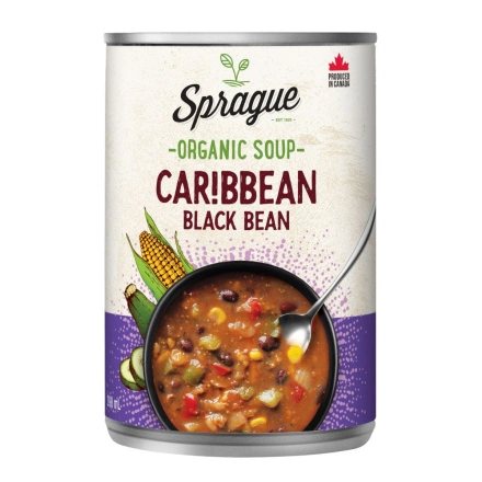 Sprague Organic Caribbean Black Bean Soup 398ml