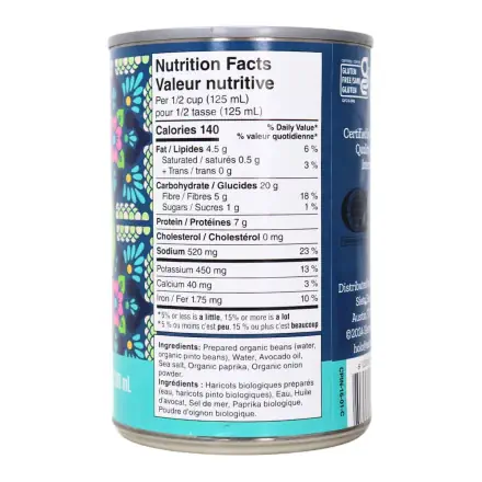 Siete Refried Pinto Beans 398ml