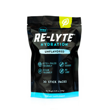 Load image into Gallery viewer, Redmond Re-Lyte Hydration Electrolyte Mix Unflavored Stick 6.5g 30 Pack
