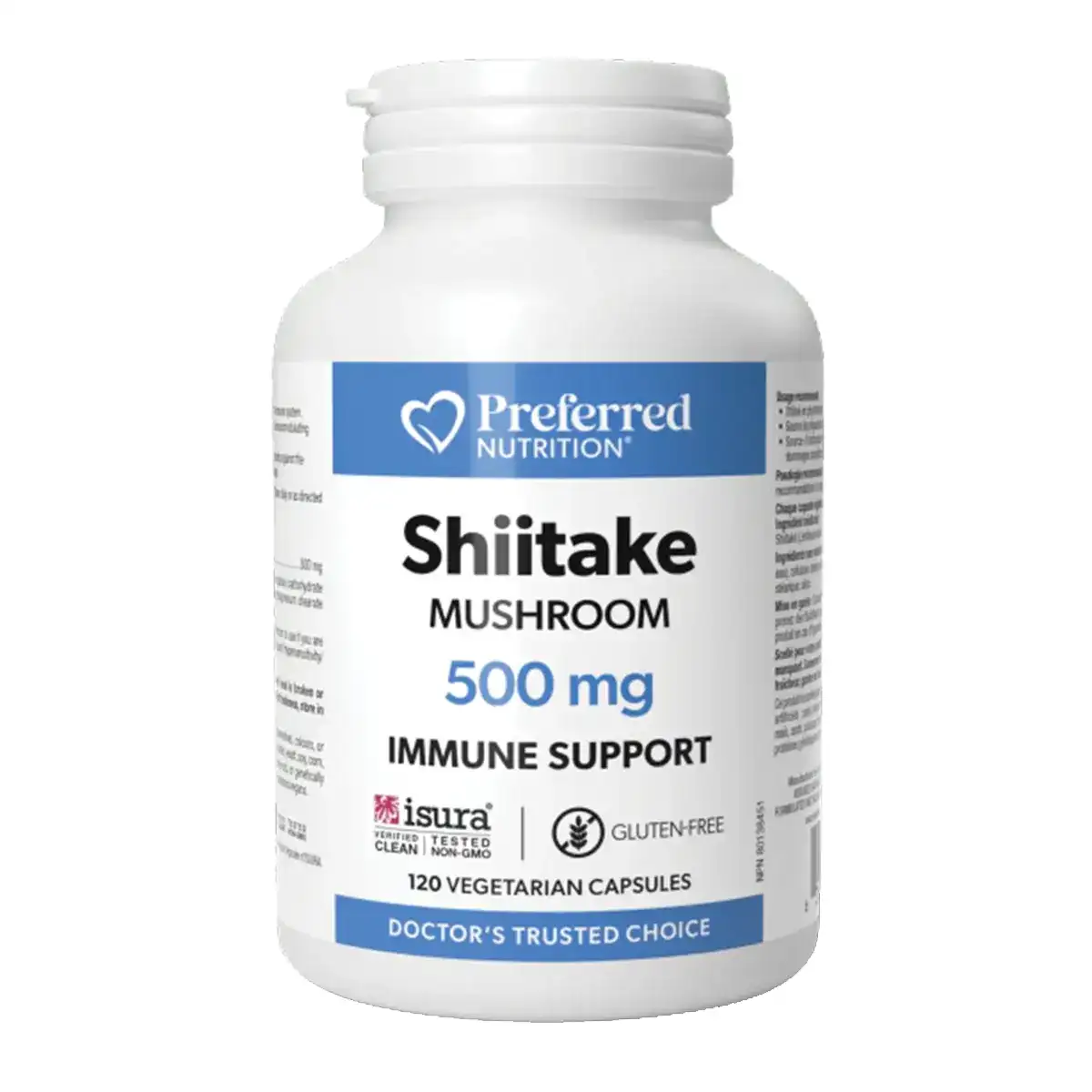 Preferred Nutrition Shitake Mushroom 500mg 120 vegetarian capsules