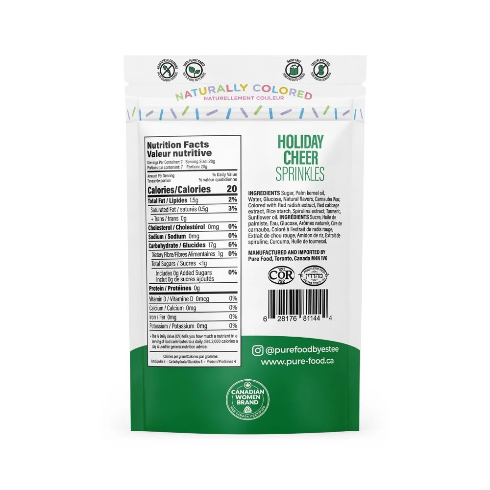 Pure Food by Estee Holiday Cheer Sprinkles 141g