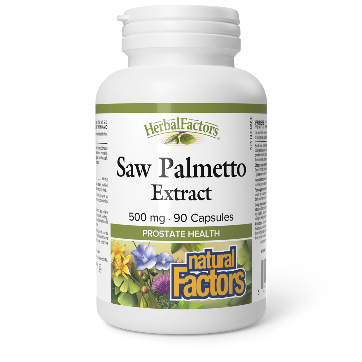 Natural Factors Saw Palmetto 500mg 90 Capsules