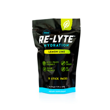 Load image into Gallery viewer, Redmond Re-Lyte Hydration Electrolyte Mix Lemon Lime Stick 6.5g 30 Pack

