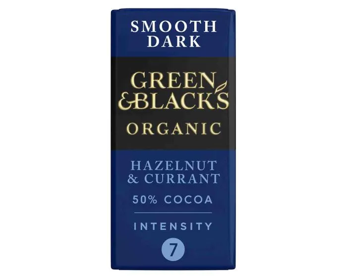 Green & Black's Organic Hazelnut and Current Dark Chocolate 90g