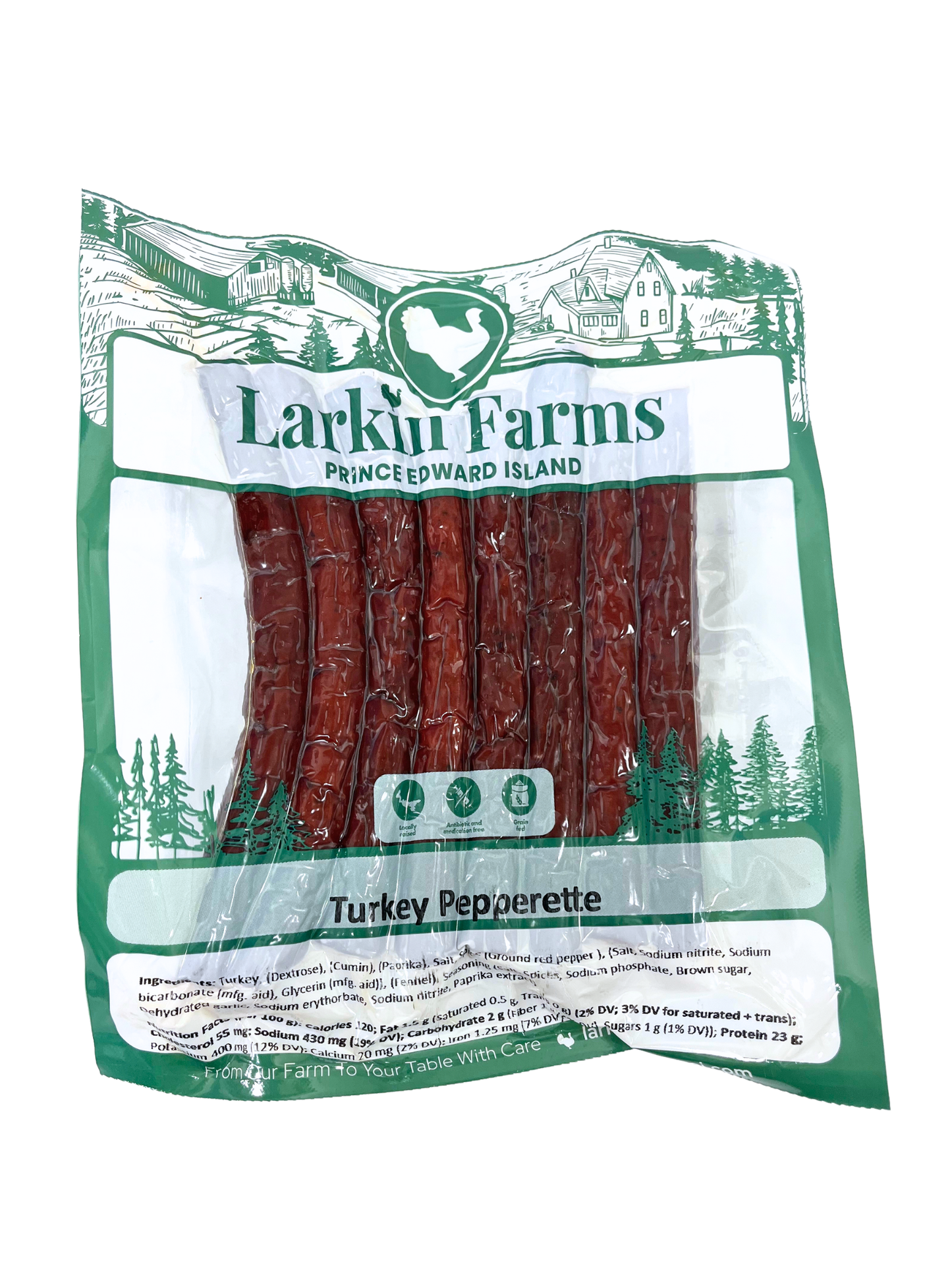 Larkin Farms Smoked Turkey Pepperette 280g