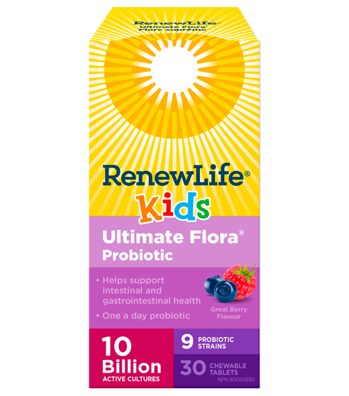 Renew Life Kids Probiotic 10 Billion 30 Chewable Tablets