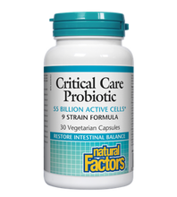 Load image into Gallery viewer, Natural Factors Critical Care Probiotic 55 Billion 30 Vegetarian Capsules
