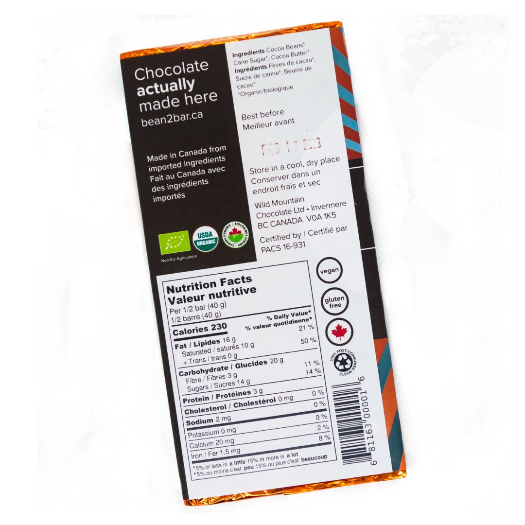 Wild Mountain Madagascar Dark Chocolate 65% 85g