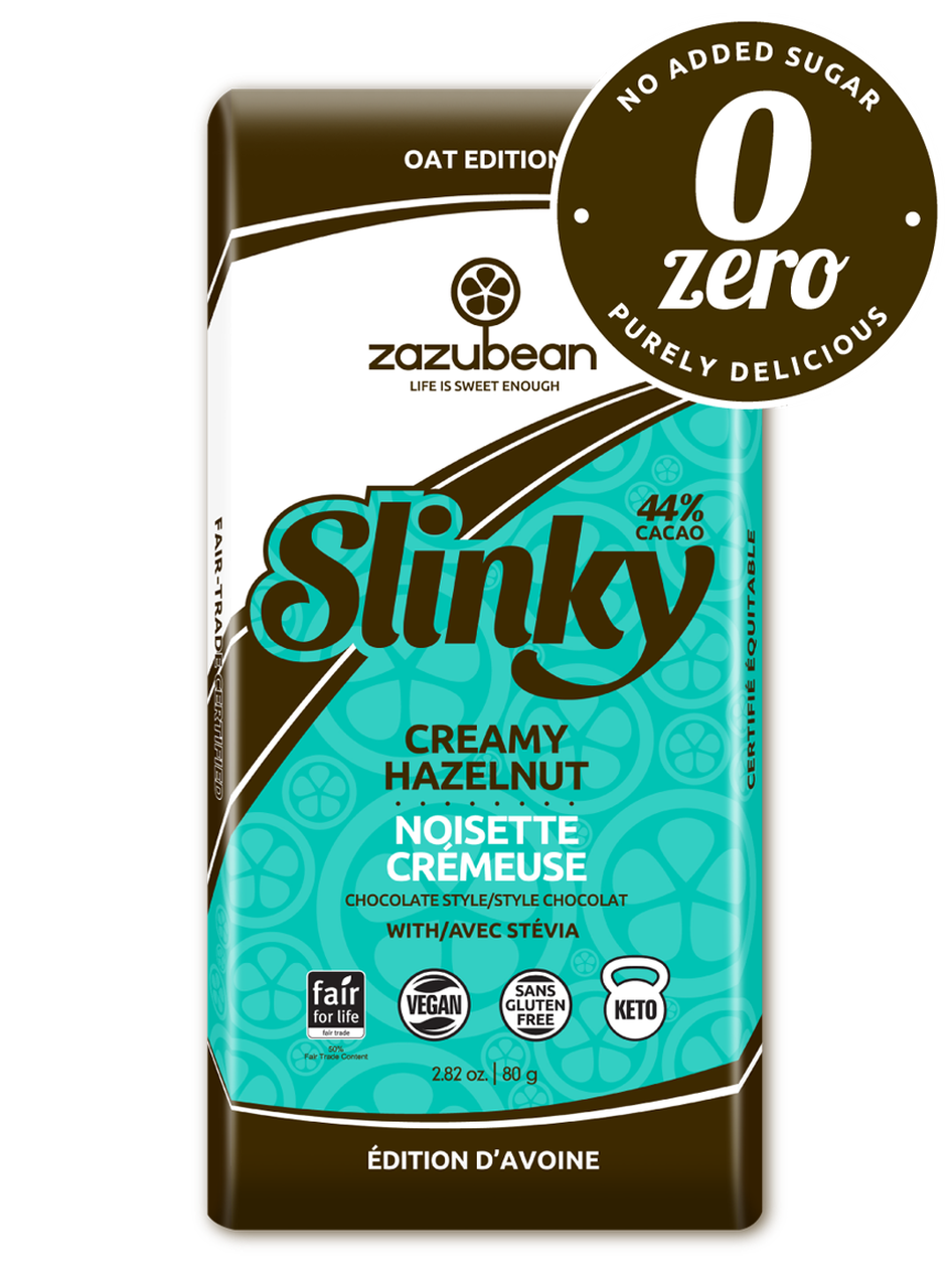 Zazubean Slinky Zero Creamy Oat Hazelnut 80g