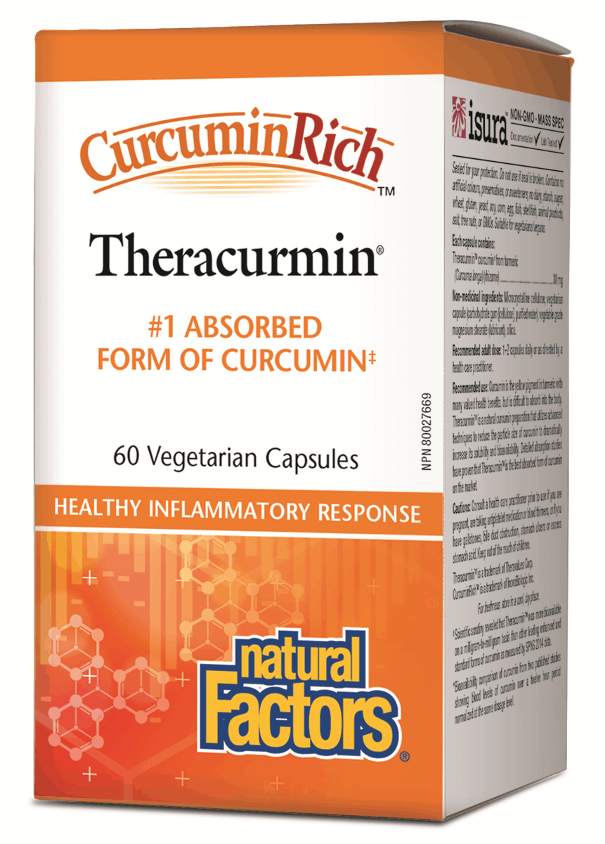 Natural Factors Theracurmin 30mg 60 Vegetarian Capsules