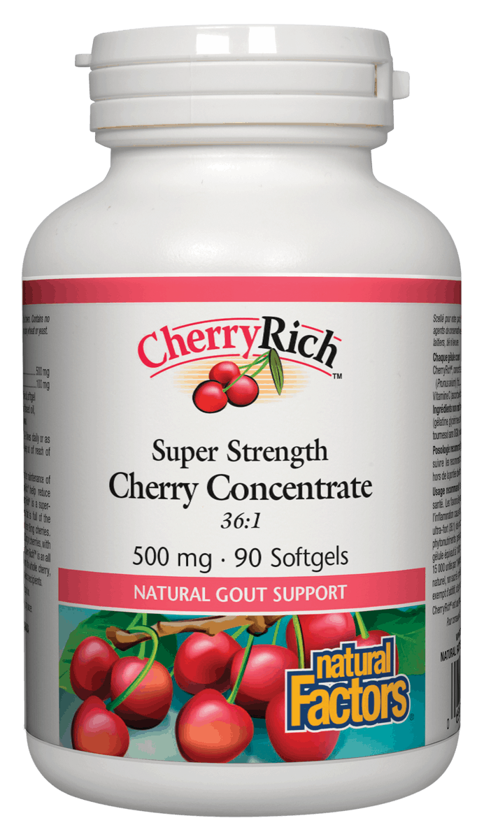 Natural Factors CherryRich 500mg 90 Softgels