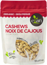 Load image into Gallery viewer, Elan Organic Raw Cashews 185g