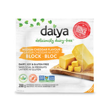 Load image into Gallery viewer, Daiya Medium Cheddar Style Block 200g
