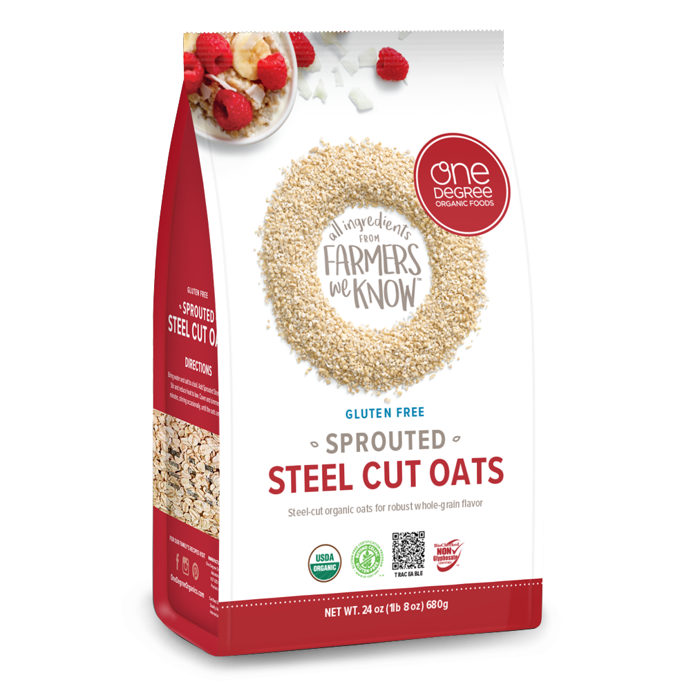 One Degree Sprouted Organic Steel Cut Oats 680g