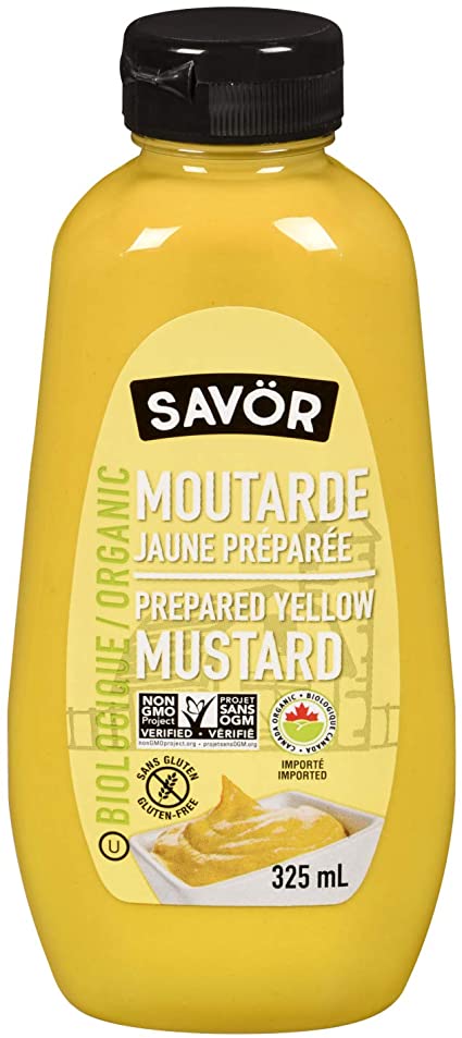 Savor Organic Yellow Mustard 325ml