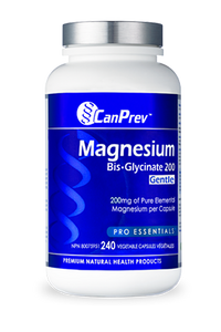 CanPrev Magnesium Bis-Glycinate 200mg 240 Vegetarian Capsules