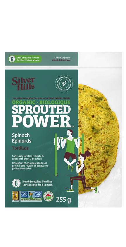 Silver Hills Sprouted Tortillas Spinach 255g