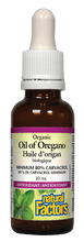 Load image into Gallery viewer, Natural Factors Organic Oil of Oregano 30mg 30ml