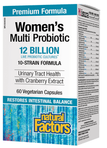 Natural Factors Women's Multi Probiotic 60 Vegetarian Capsules