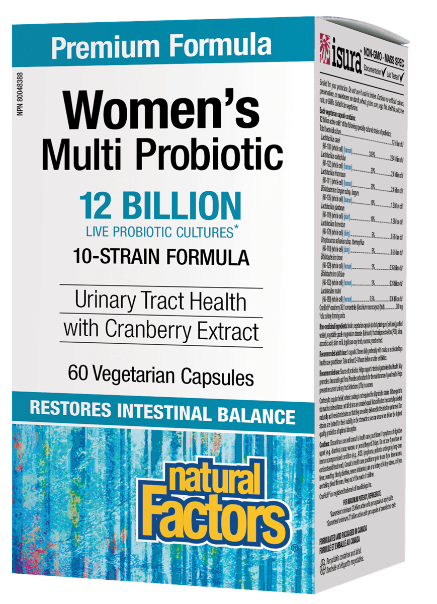 Natural Factors Women's Multi Probiotic 60 Vegetarian Capsules
