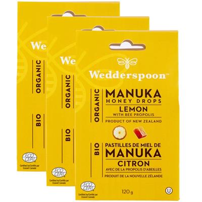 Wedderspoon Manuka Honey + Lemon Drop 120g