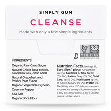Load image into Gallery viewer, Simply Gum Natural Chewing Gum Cleanse 15 Pieces